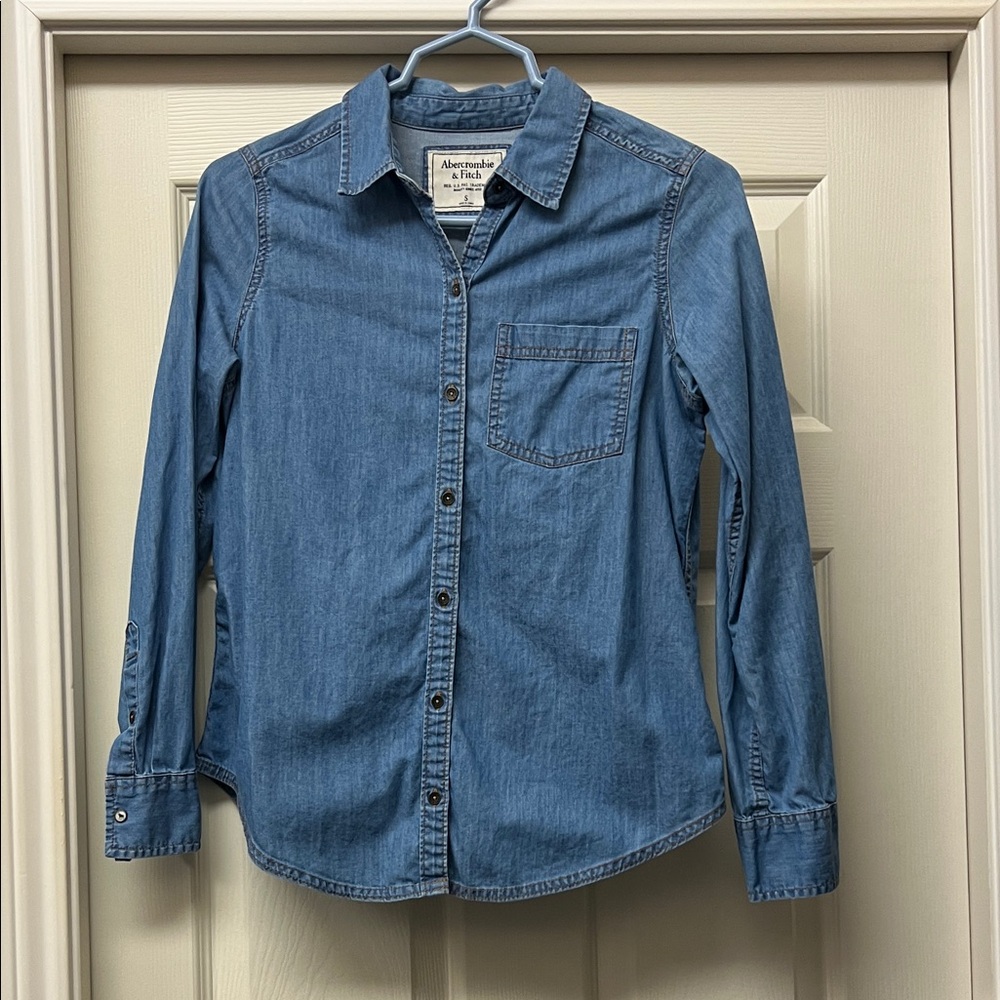 Abercrombie & Fitch Denim Blue Shirt